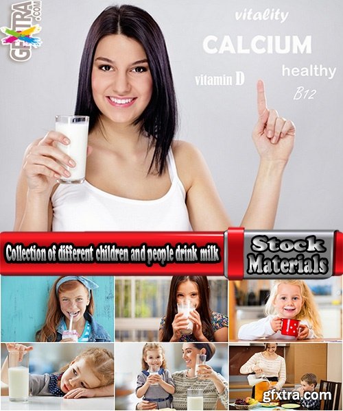 Collection of different children and people drink milk 25 HQ Jpeg