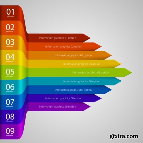 Vector - Arrows Business Rainbow