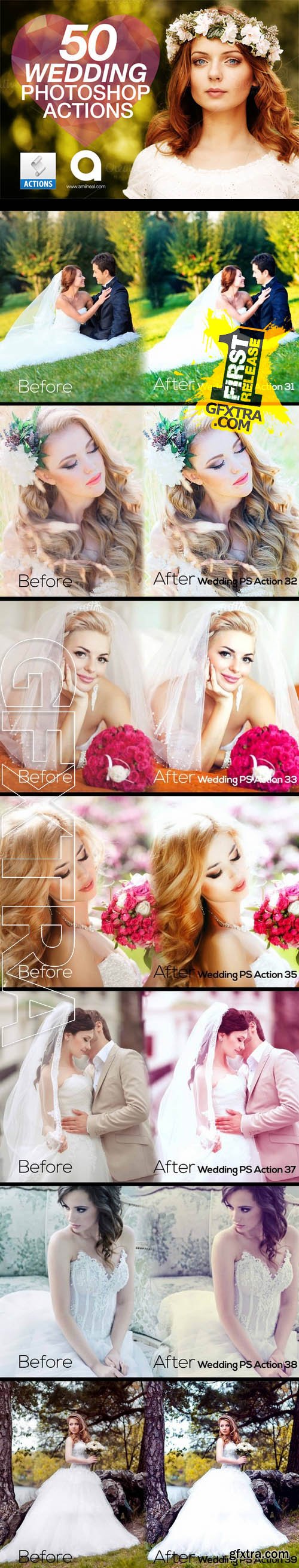 50 Wedding Photoshop Actions - CM 199384