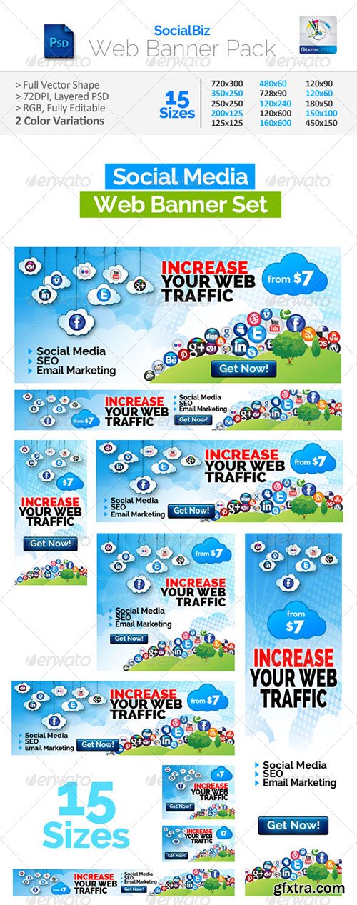 GraphicRiver SocialBiz Social Media Web Banners Pack 5748605