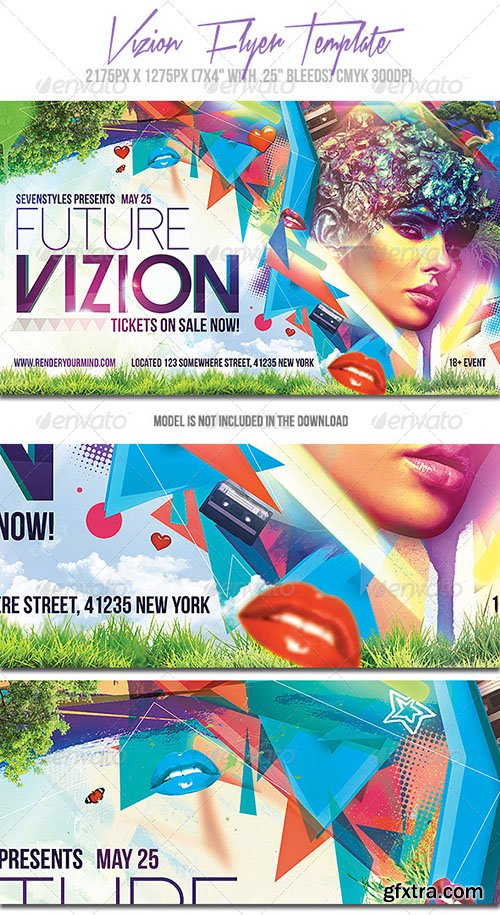 GraphicRiver Vizion Flyer Template 7143474