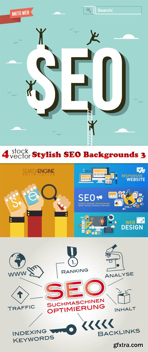 Vectors - Stylish SEO Backgrounds 3