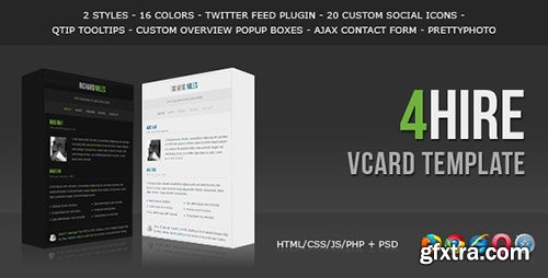 ThemeForest - 4HIRE - Elegant vCard Template - FULL