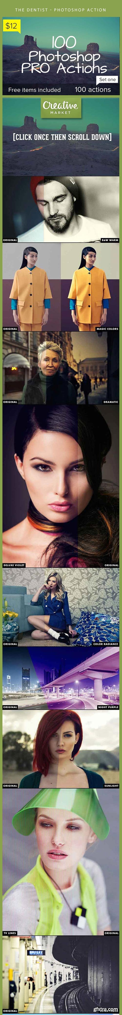 100 Photoshop Pro Actions - Set 1 CM 113297