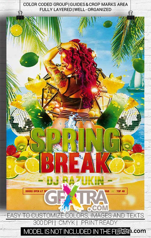 Sexy Spring Break Flyer Template