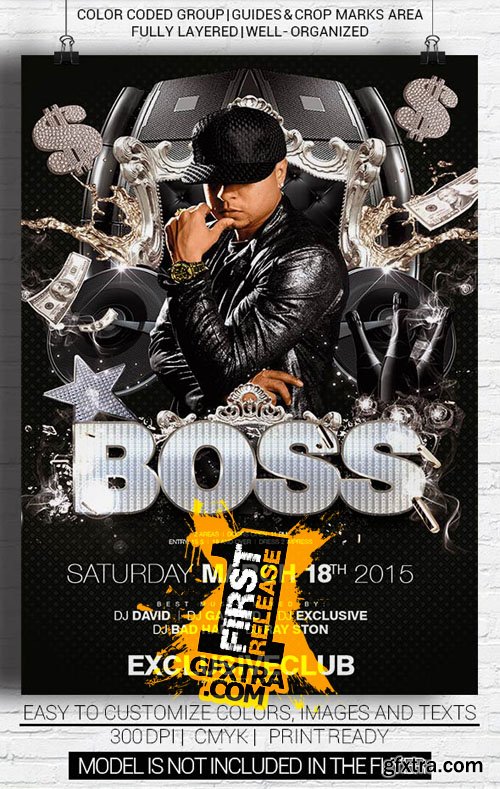 Boss Party Flyer Template