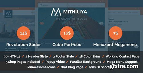 ThemeForest - Mithiliya Multipurpose Responsive HTML Template - RIP