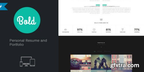 ThemeForest - Bold - Personal Resume and Portfolio - RIP