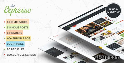 ThemeForest - Expresso - A Modern Magazine and Blog Template - RIP