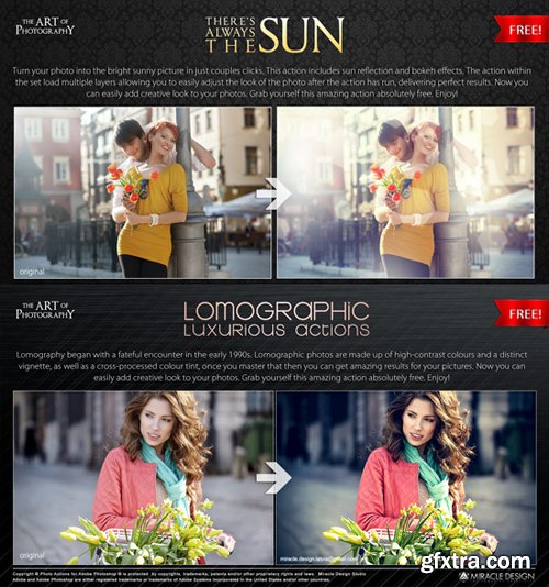 Photoshop Actions - Lomographic & Sunny