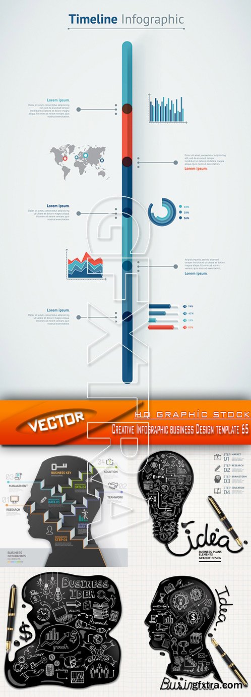 Stock Vector - Creative Infographic business Design template 65