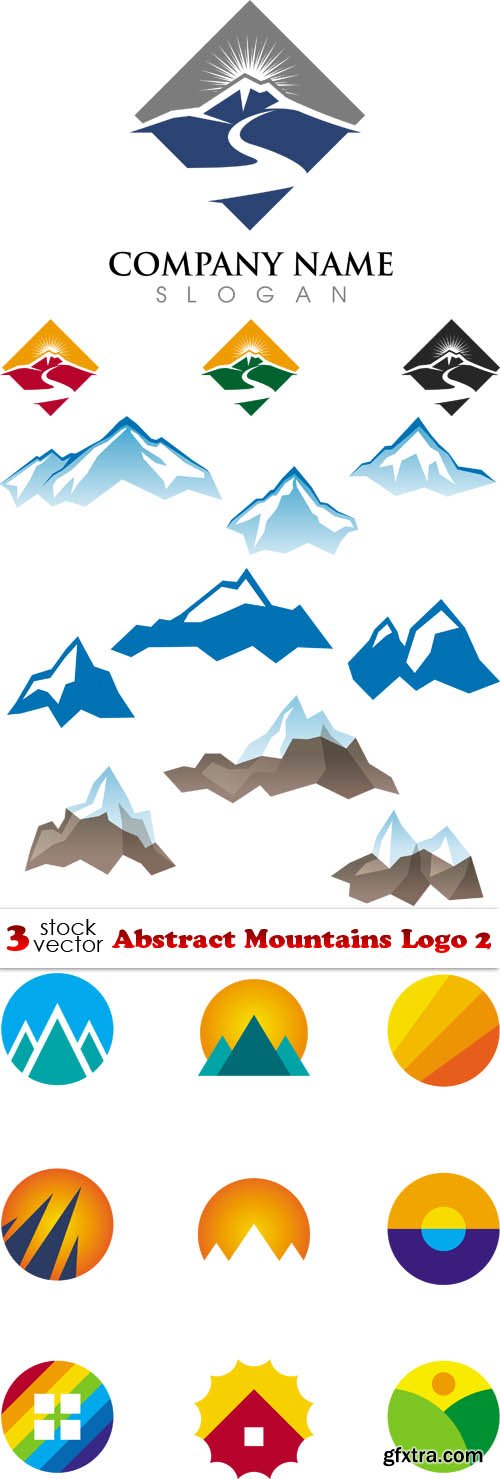 Vectors - Abstract Mountains Logo 2