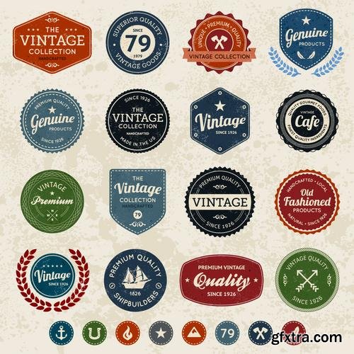 Stock Vector - Clean Modern Logo Badges, 25EPS