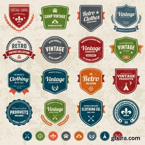 Stock Vector - Clean Modern Logo Badges, 25EPS