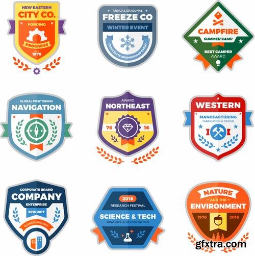 Stock Vector - Clean Modern Logo Badges, 25EPS