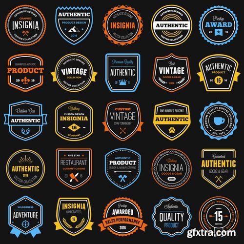 Stock Vector - Clean Modern Logo Badges, 25EPS