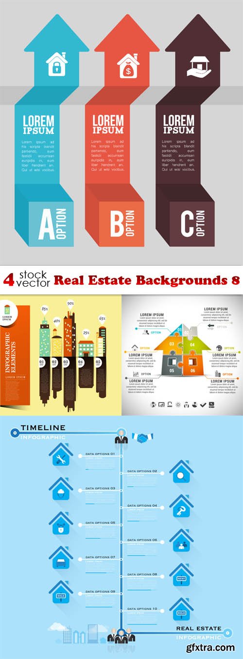 Vectors - Real Estate Backgrounds 8