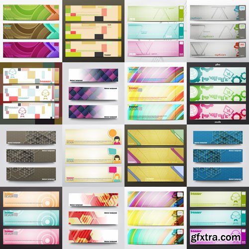 Abstract Banners Collection #14 - 25 Vectors