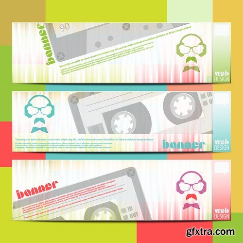 Abstract Banners Collection #14 - 25 Vectors