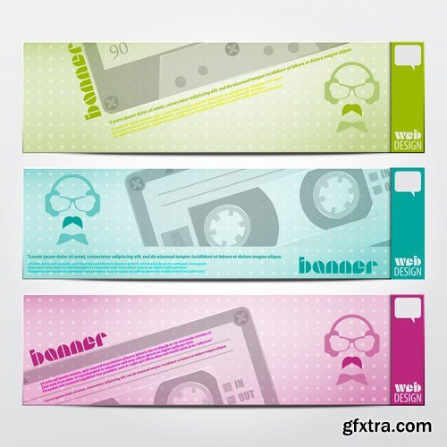 Abstract Banners Collection #14 - 25 Vectors