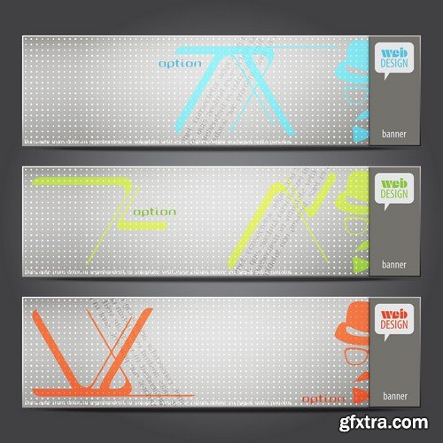 Abstract Banners Collection #14 - 25 Vectors