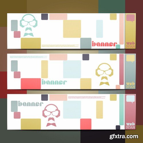 Abstract Banners Collection #14 - 25 Vectors