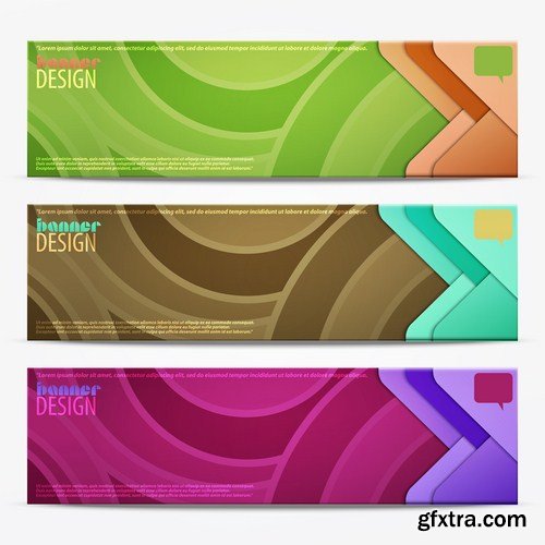 Abstract Banners Collection #14 - 25 Vectors