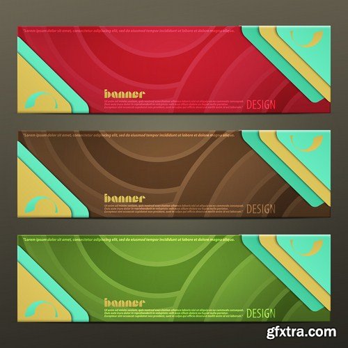 Abstract Banners Collection #14 - 25 Vectors