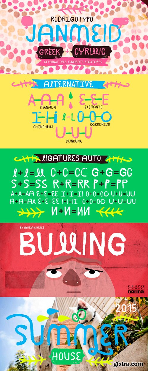 Janmeid Font Family $190