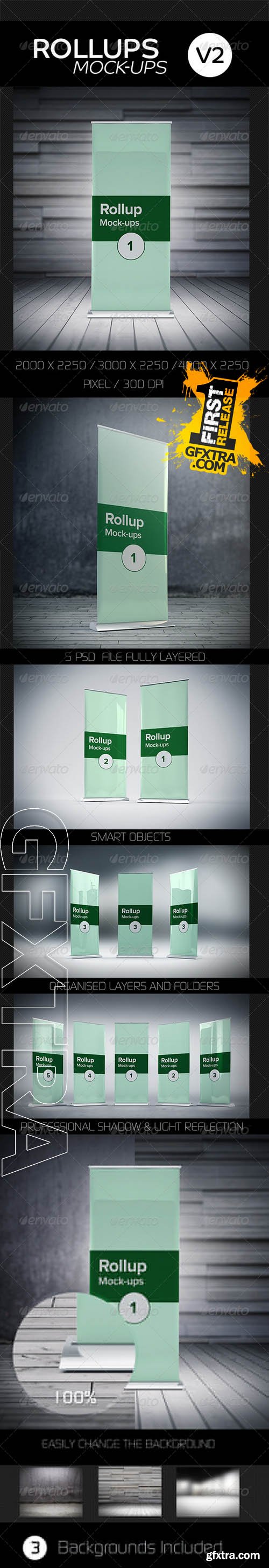 Roll ups Mock-ups V2 - GraphicRiver 8201784