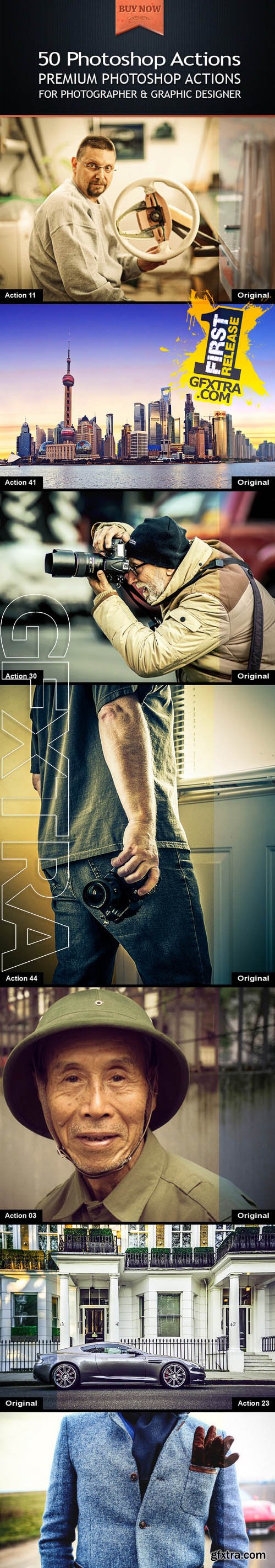 50 Photoshop Actions - GraphicRiver 10490205