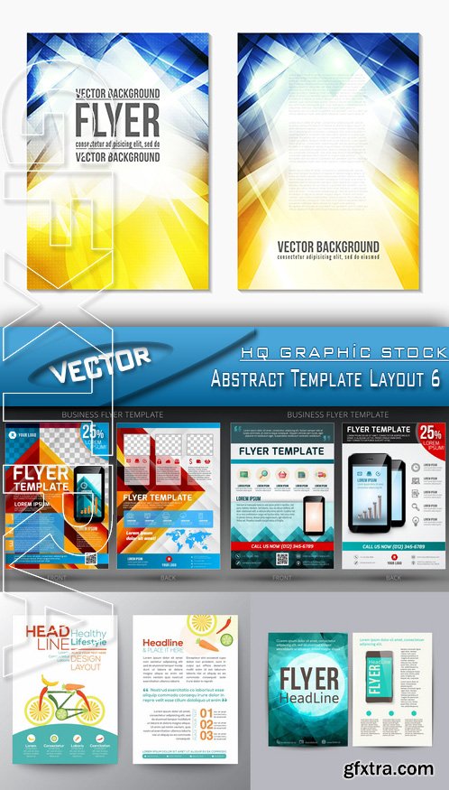 Stock Vector - Abstract Template Layout 6