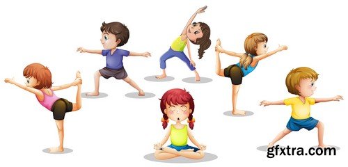 Stock Vectors - Yoga, 25xEPS