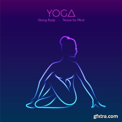 Stock Vectors - Yoga, 25xEPS