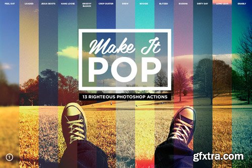 Creative Market - Make it pop photoshop actions 189351