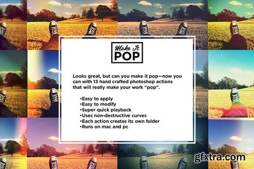 Creative Market - Make it pop photoshop actions 189351