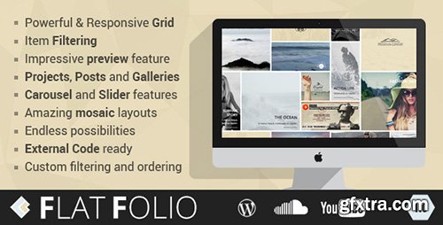 CodeCanyon - FlatFolio v1.0 Flat & Cool WP Portfolio