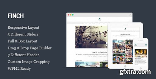 ThemeForest - Finch v2.0.5 - Photography & Magazine WordPress Theme