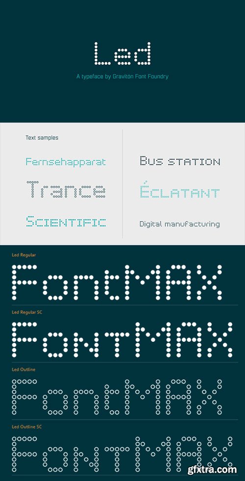 Led - Dotted Display Typace 4xOTF