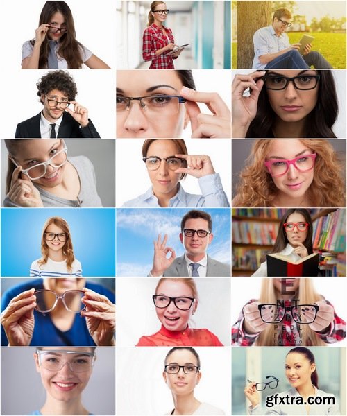 Collection of beautiful people wearing glasses to improve eyesight 25 HQ Jpeg