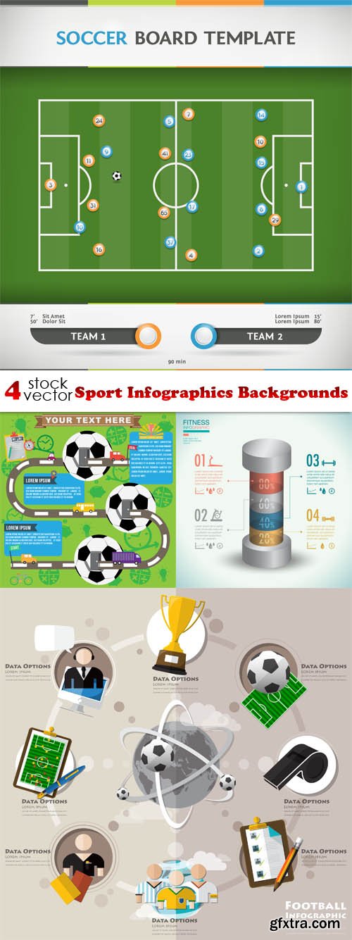 Vectors - Sport Infographics Backgrounds