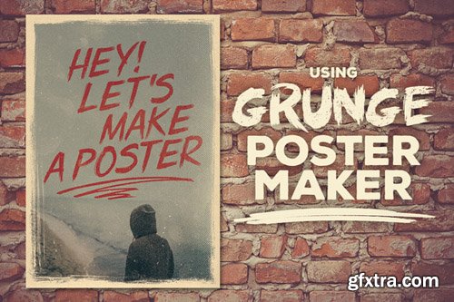 Creative Market - Grunge Poster Maker 189377