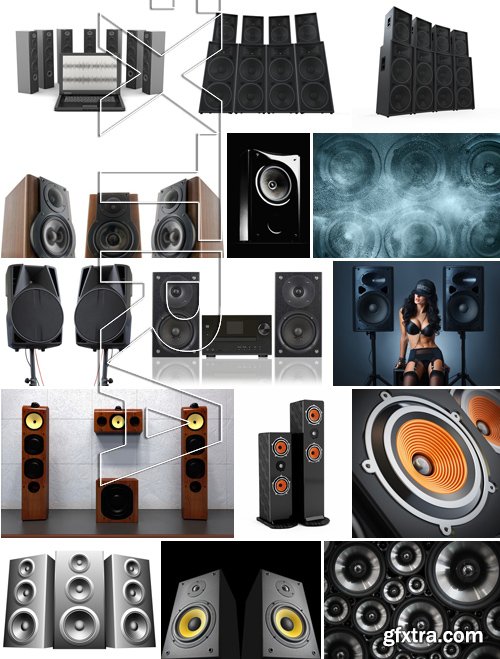 Stock Photos - Music speakers 2, 25xJPG