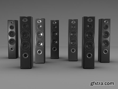 Stock Photos - Music speakers 2, 25xJPG