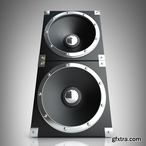 Stock Photos - Music speakers 2, 25xJPG