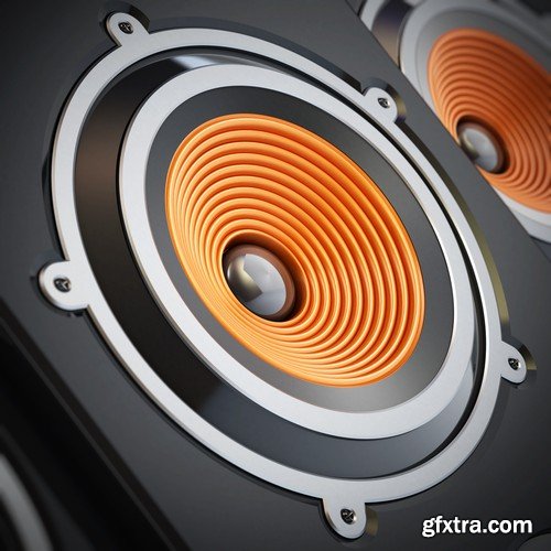 Stock Photos - Music speakers 2, 25xJPG