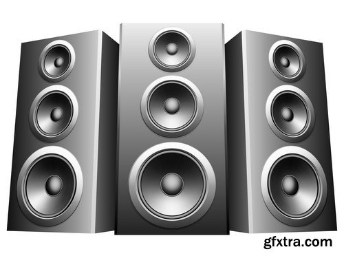 Stock Photos - Music speakers 2, 25xJPG