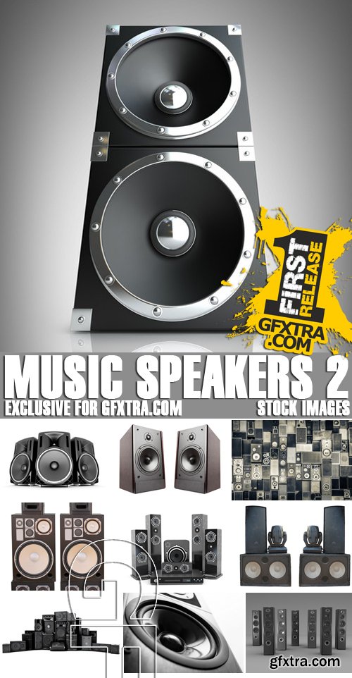 Stock Photos - Music speakers 2, 25xJPG