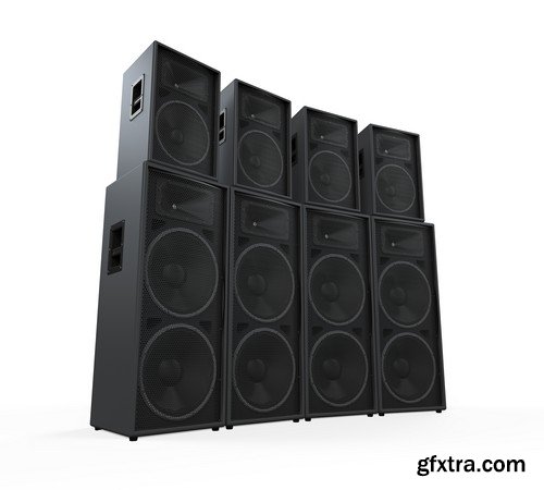 Stock Photos - Music speakers 2, 25xJPG