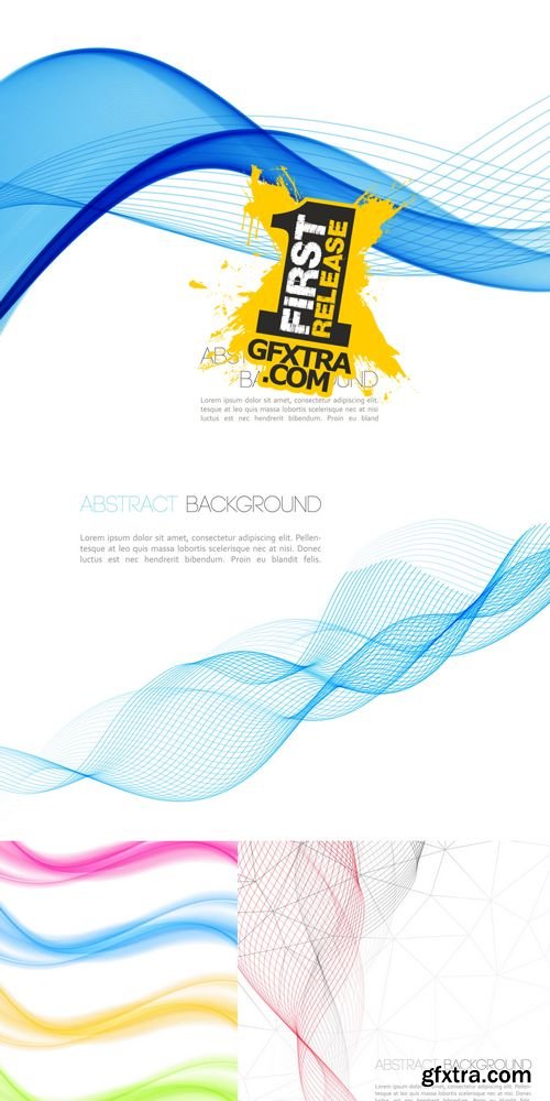 Vector - Abstract Waves Background
